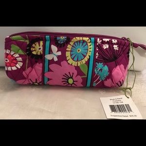 Vera Bradley Brush & Pencil Case-Flutterby-NWT